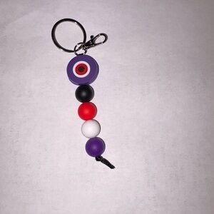 Colorful Beaded Keychain